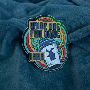 Colorful Drink One for Dane Sticker